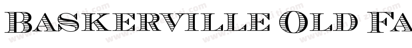 Baskerville Old Face DC D OT字体转换